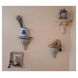 Home Decor (Floating Shelves and Contents)