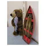 Arctic Circle Teddy Bear with Fish and Boat