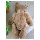 Steiff Mohair 13" Carmel Teddy Bear with Ear Tag 0202/36 with Fully Movable Joints (plant NOT included)