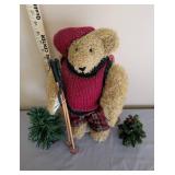 16" Teddy Bear on Stand (plays music and moves with the music) and 2 Trees