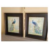 2 Peacock Pictures 16x19