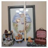 Teddy Bear Decor (Picture, 2 Tea Sets, and Water Fountain)