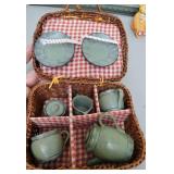 Teddy Bear Decor (Picture, 2 Tea Sets, and Water Fountain)