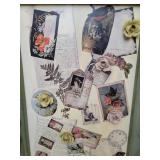Magnetic Picture Wall Hanging and Faux Floral Topiary
