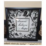 Dream, Believe, and Hope Picture and 2 Mirrors