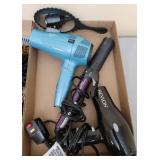 Curling Iron, Blow Dryers, Combs, Brushes, and Hair Clips