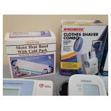 Hot/Cold Pack, Clothing Shaver, CPAP Supplies, Hair Clippers, and Blood Pressure Monitors