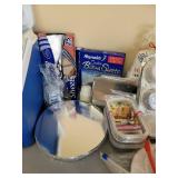 Paper Goods and Rubbermaid Cooler