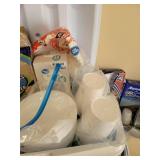 Paper Goods and Rubbermaid Cooler