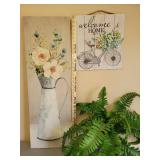 2 Pictures and Faux Fern