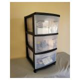 Storage Cart on Wheels (with contents of drawers) (Misc Hardware)