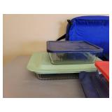 Pyrex Bakeware with Lids and Insulated Carrying Case