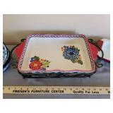 Pioneer Woman Bakeware, Serving Rack, and Enamel Bowls