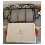 Pioneer Woman Bakeware, Serving Rack, and Enamel Bowls