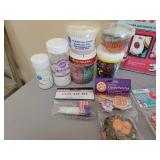 Olivia Cookbook and Cookie Cutter Kit NIB, Cupcake Papers, Sprinkles, Gingerbread Kit NIB, and Childrens Holiday Craft Kits