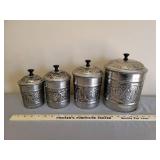 Metal Canister Set with Rubber Seals
