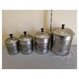 Metal Canister Set with Rubber Seals