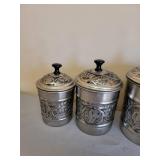 Metal Canister Set with Rubber Seals