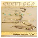 5 Necklaces and Jewelry Organizer