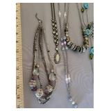 5 Necklaces and Jewelry Organizer
