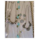 5 Necklaces and Jewelry Organizer