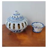 Blue and White Decorative Dishes