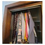 Top Rack of Closet - Mostly Sweaters and Long Sleeve Blouses Size L-XL (Bring your own boxes)