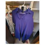 Bottom Rack of Closet - Assorted Shirts - L-XL (bring your own boxes)