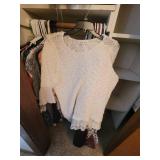 Bottom Rack of Closet - Assorted Shirts - L-XL (bring your own boxes)