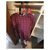 Bottom Rack of Closet - Assorted Shirts - L-XL (bring your own boxes)