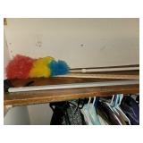 Contents of Coat Closet (Coats L-XL, Jackets, Shoes size 7, Umbrellas, and Flag)