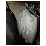 Contents of Coat Closet (Coats L-XL, Jackets, Shoes size 7, Umbrellas, and Flag)