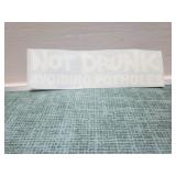 Not drunk just missing potholes decal