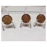 Lot of 3 1944 Wheat Pennies