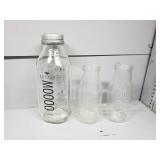 milk bottles