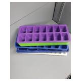 variety of ice cube trays