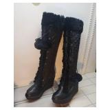 Black Knee High Boots