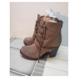 Shoedazzle dark tan boots