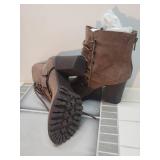 Shoedazzle dark tan boots