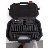 Husky 3/8 in. Drive 100-Position Universal SAE and Metric Mechanics Tool Set (60-Piece), Model: H10060MTSRM