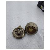 Kwikset 991 Juno Keyed Entry Knob And Sgl Cyl Deadbolt Combo Pack, Antique Brass,Model: 99910-033