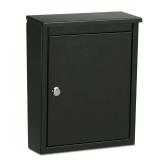 Architectural Mailboxes Chelsea Locking Wall Mount Mailbox, Black, Item: 2580B-10