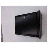 Architectural Mailboxes Chelsea Locking Wall Mount Mailbox, Black, Item: 2580B-10