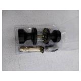 Kwikset Pismo Round Matte Black Exterior Entry Door Knob