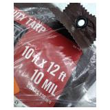 Everbilt 10 Ft. X 12 Ft. Brown/silver Heavy-duty Tarp, Model; PY010