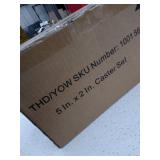 Husky 5 in. Black PP Caster Kit, Model: G0502AC-US