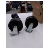 Husky 5 in. Black PP Caster Kit, Model: G0502AC-US