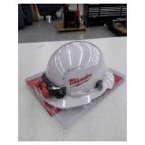 Milwaukee 450 Lumens LED Spot/Flood Headlamp with Hardhat, Blacks, Model: 2104HH