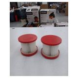 Milwaukee Wet/Dry Vacuum Hepa Filter (2-Pack) Model: 49-90-1900BF