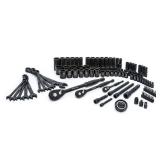 Husky 1/4 in., 3/8 in. and 1/2 in. Drive 100-Position Universal SAE and Metric Mechanics Tool Set (105 piece)